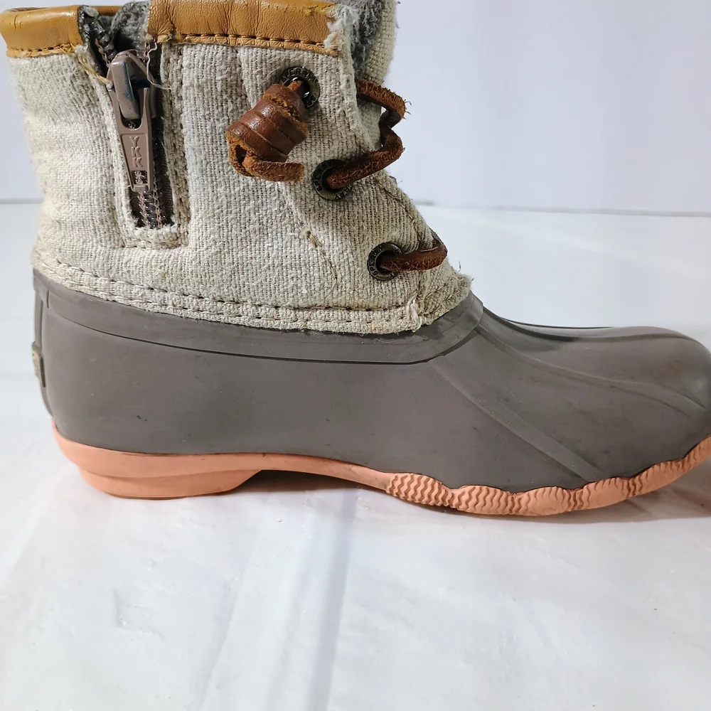Sperry Kids Brown and Tan Duck Boots